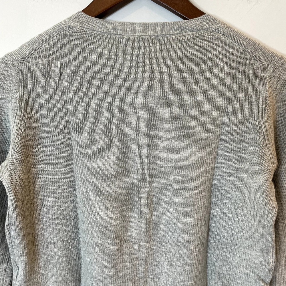 J.Crew Collection Embellished Cardigan Sweater Cotton Holiday CD379 Grey 12 13 - Picture 10 of 15
